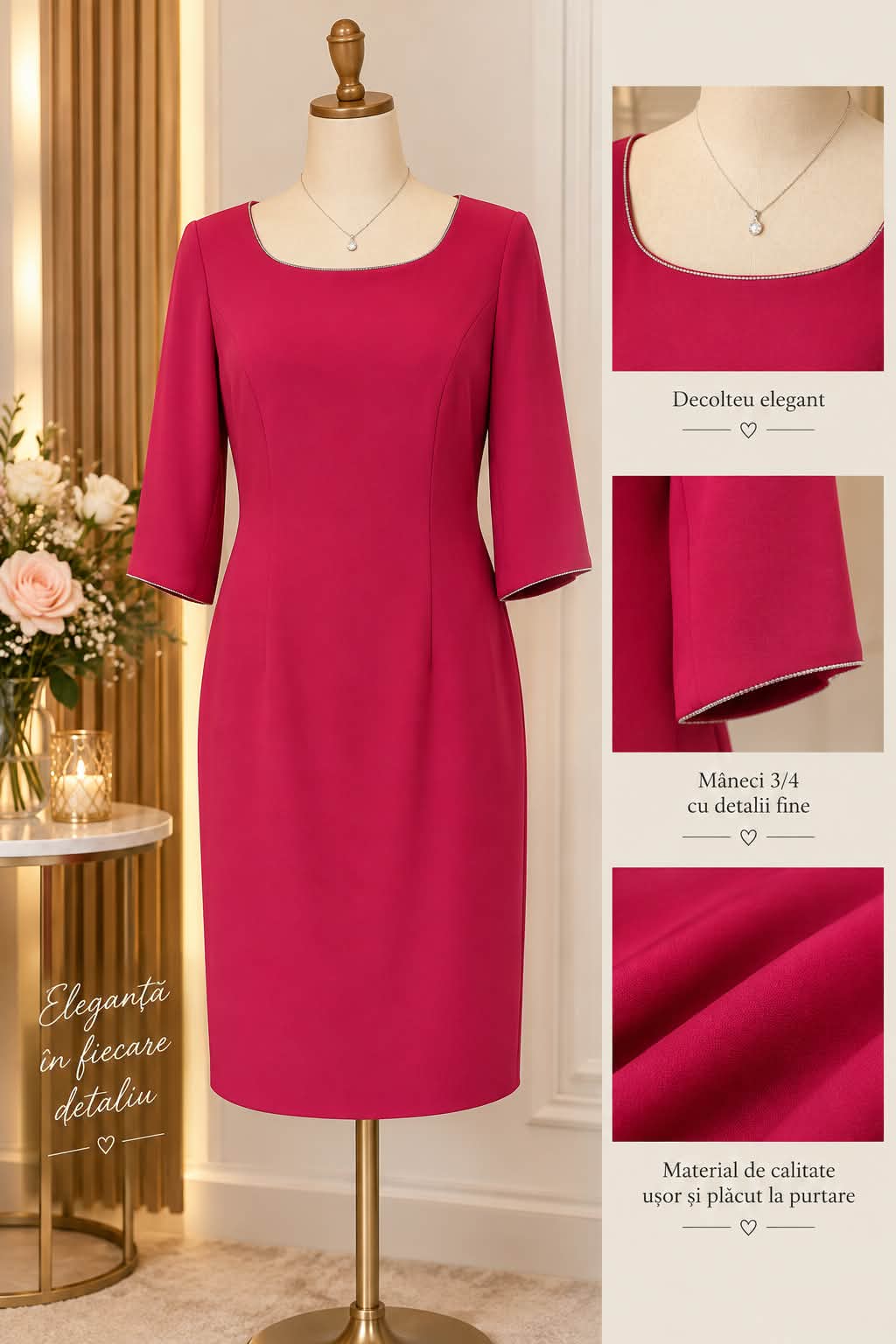 Rochie fucsia